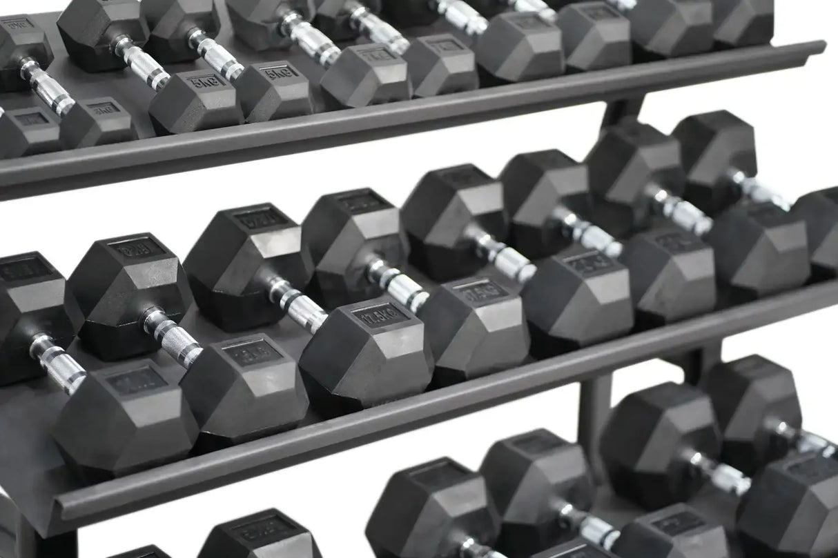 Acheter un ensemble d'haltères hexagonaux - Ensembles d'haltères HighPowered - Boutique en ligne de fitness