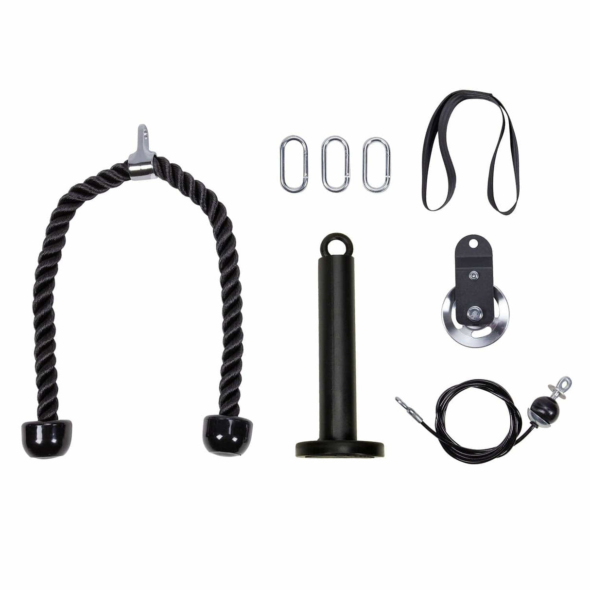 HighPowered Kabelzugstation für Zuhause (Pulley mit Scheibenhalter und Griffen) kaufen bei HighPowered.ch