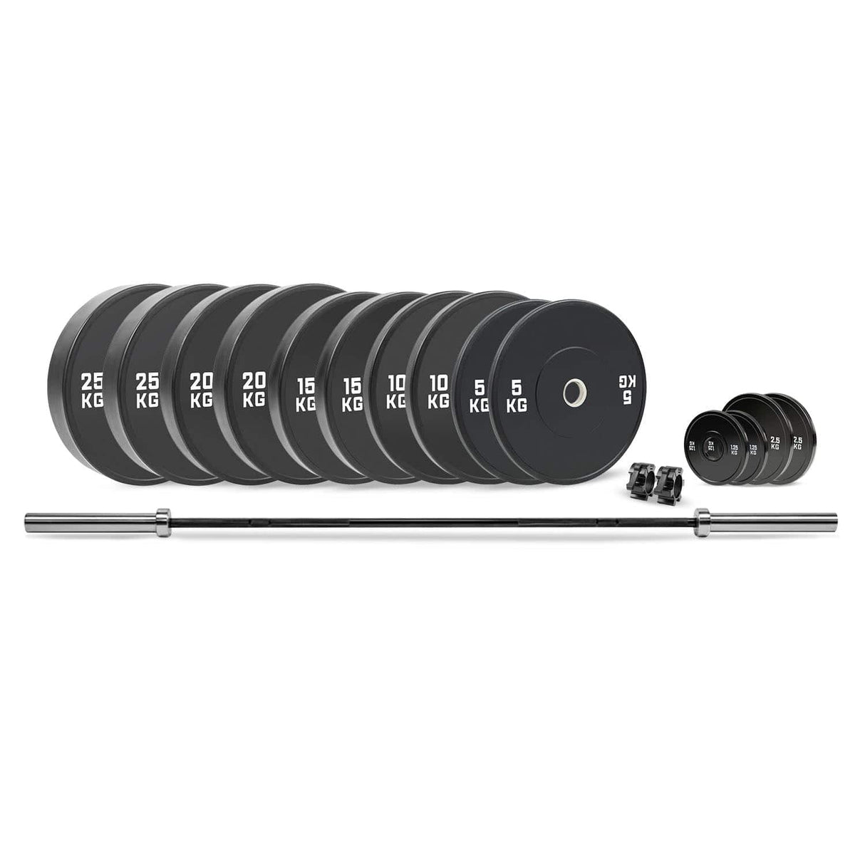 Acquista il set completo di bilancieri HighPowered (172,5 - 185 kg) nero su HighPowered.ch