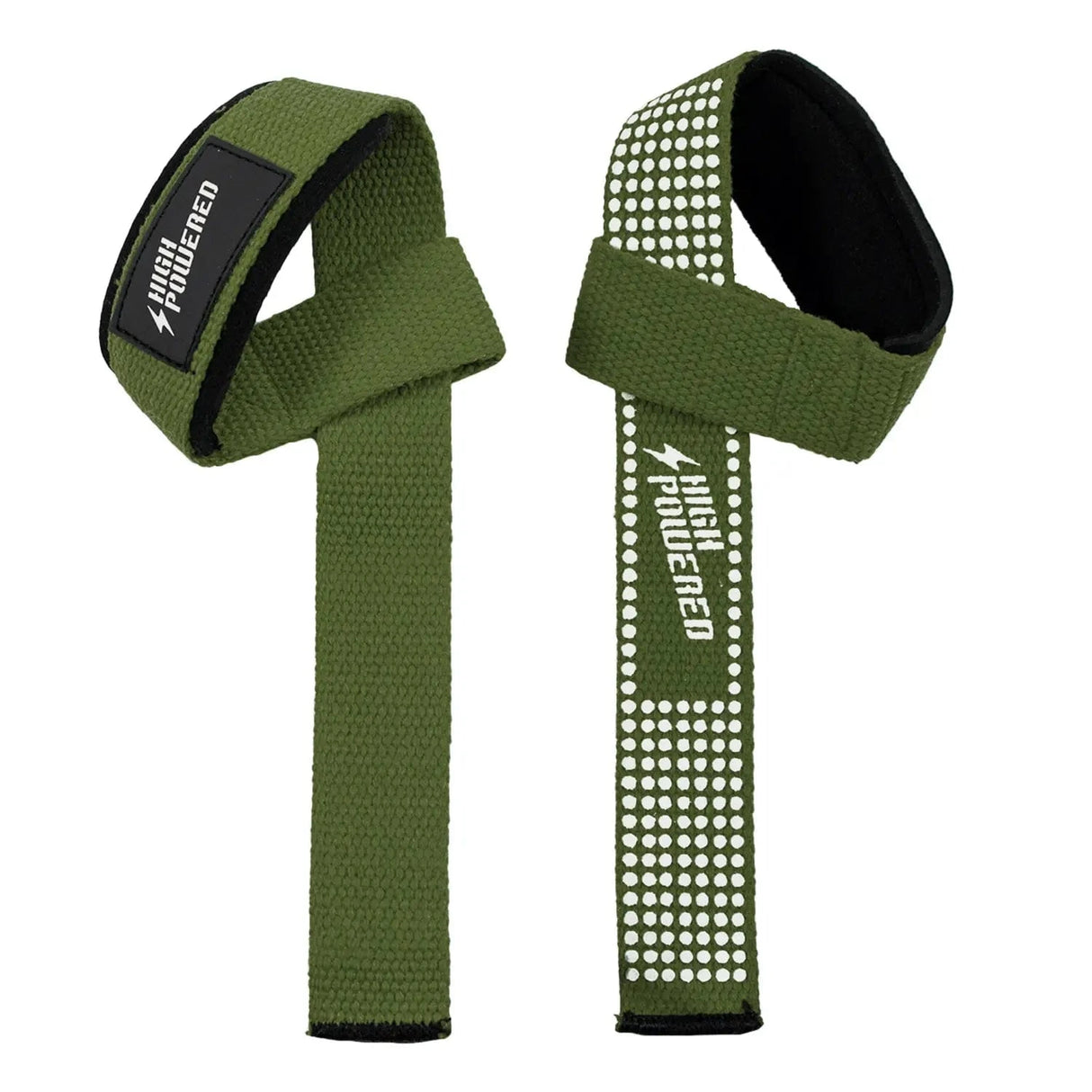 Acquista cinghie di sollevamento (accessori per trazioni in palestra) verdi - Accessori per trazioni HighPowered - Negozio online di articoli per il fitness