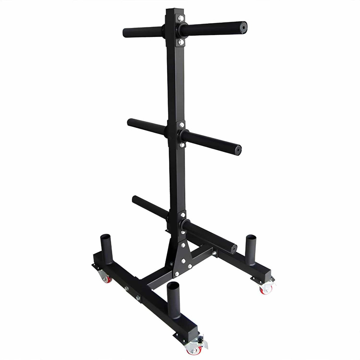 Achetez le support pour disques d'haltères Easy-Roll de HighPowered (avec 4 supports de barres) sur HighPowered.ch