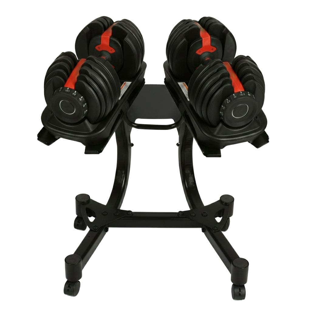 Acheter un ensemble d'haltères réglables avec support (2,5-24 kg) - Ensembles d'haltères réglables HighPowered - Boutique en ligne de fitness