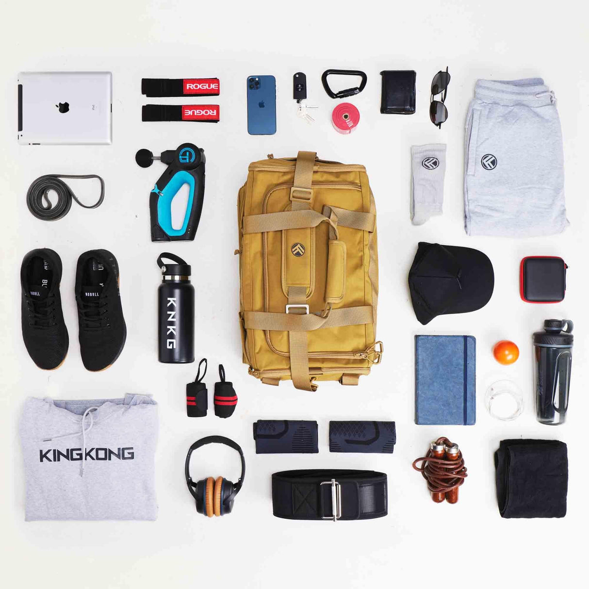 Buy the King Kong Bags King Kong CORE35 Duffel Bag (35L) in Sand at HighPowered.ch