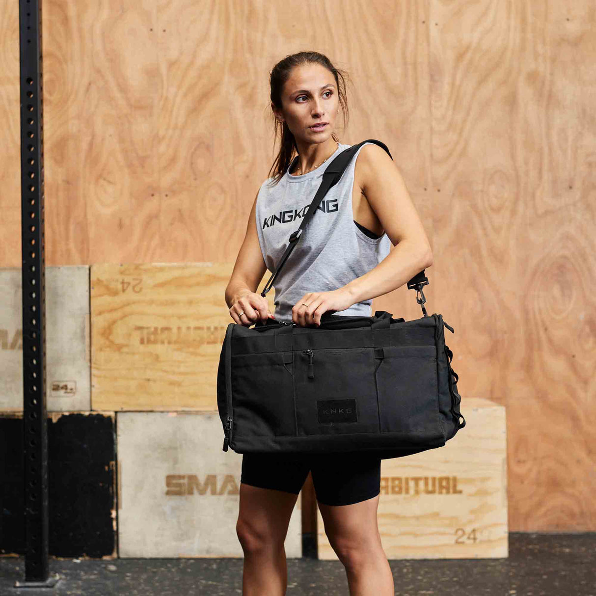 Buy the King Kong Bags King Kong CORE35 Duffel Bag (35L) in Black at HighPowered.ch