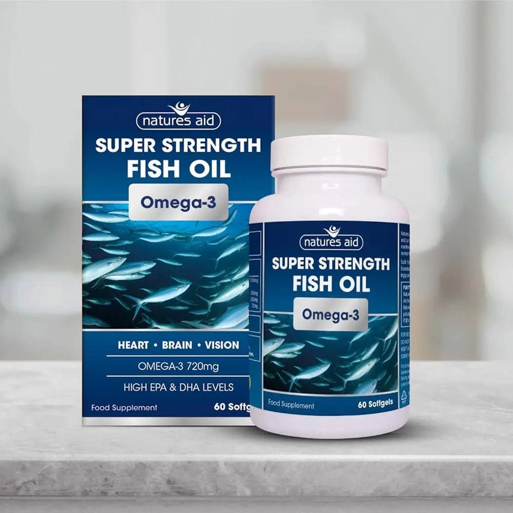 Natures Aid Super Strength Fish Oil 1200mg (Omega 3) 60 Softgels kaufen bei HighPowered.ch