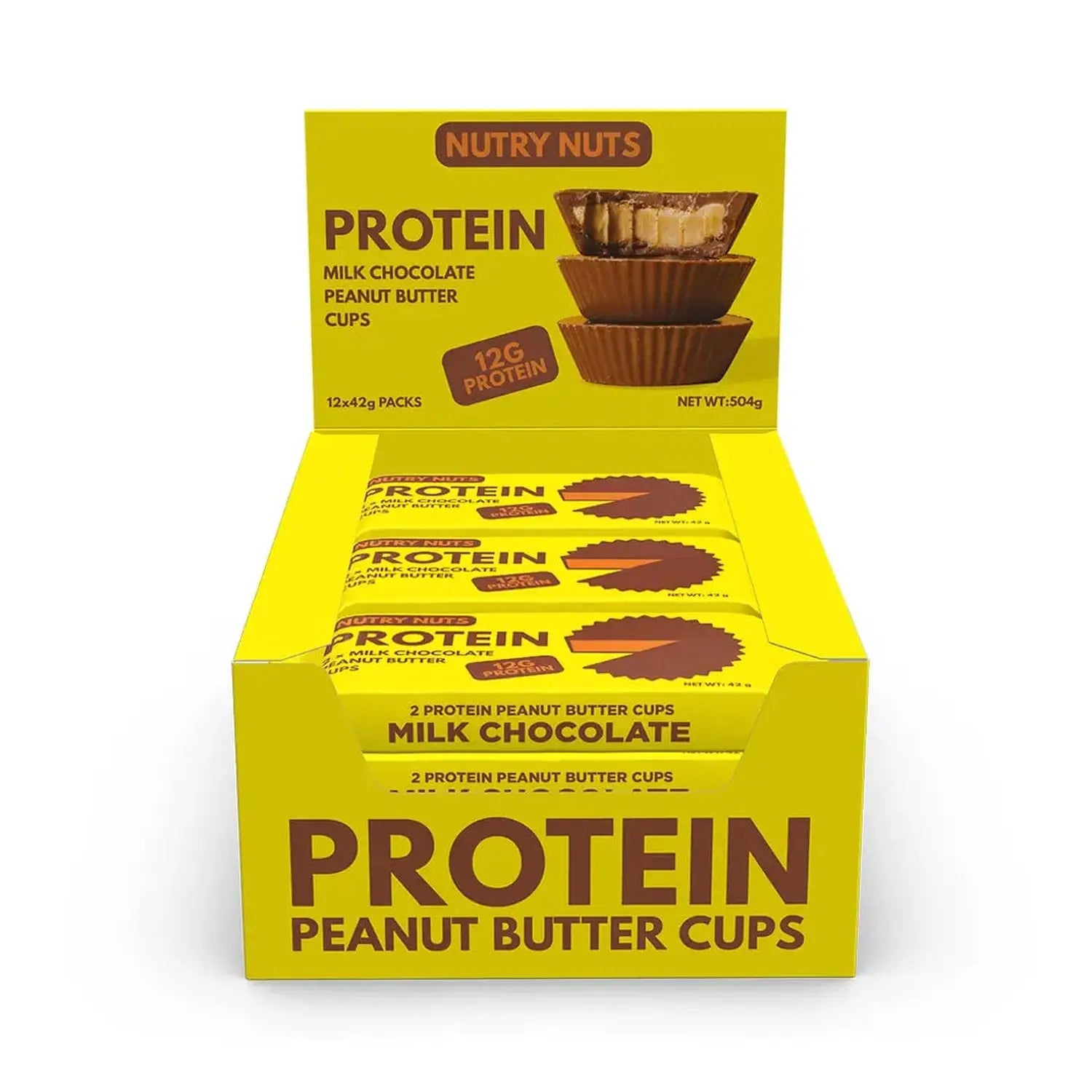 Nutry Nuts Nutry Nuts - Protein Peanut Butter Cups 12 x 42 g Milk Chocolate kaufen bei HighPowered.ch