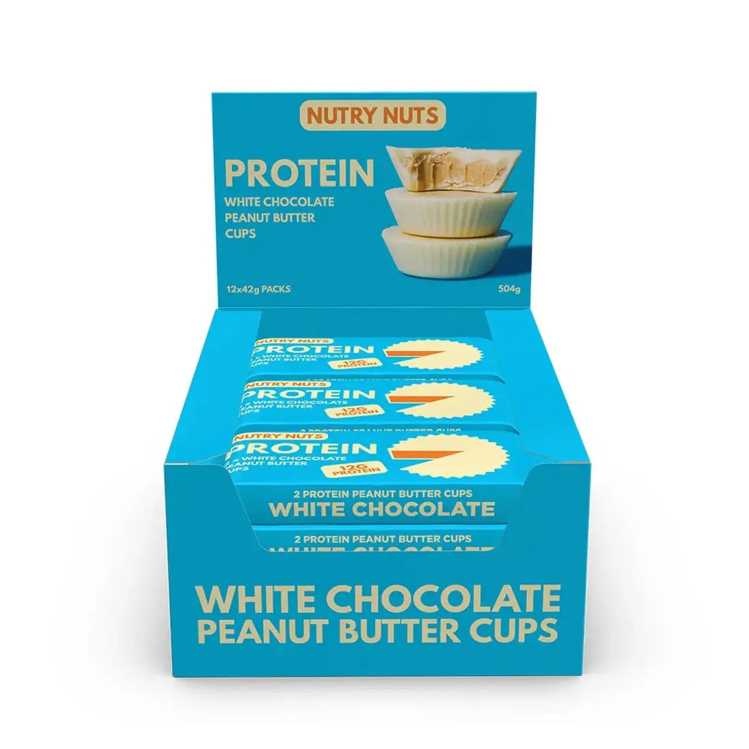 Nutry Nuts Nutry Nuts - Protein Peanut Butter Cups 12 x 42 g White Chocolate kaufen bei HighPowered.ch