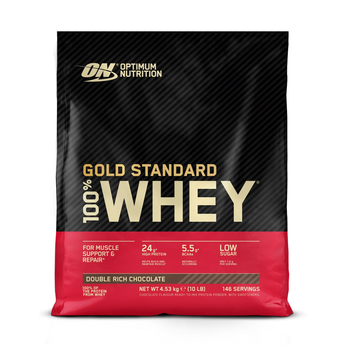 Gold Standard 100% Whey Protein Double Rich Chocolate / 4.5 kg kaufen - Optimum Nutrition Whey Proteinpulver - Fitness Onlineshop