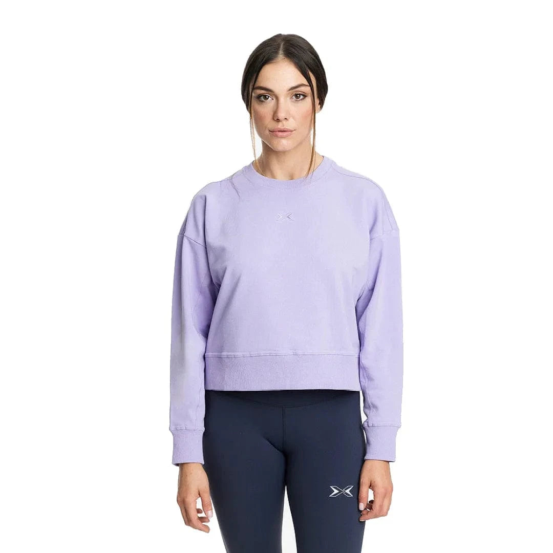 Damen Jersey Stretch Crop Sweatshirt Lila / S kaufen - PicSil Oberteile Damen - Fitness Onlineshop