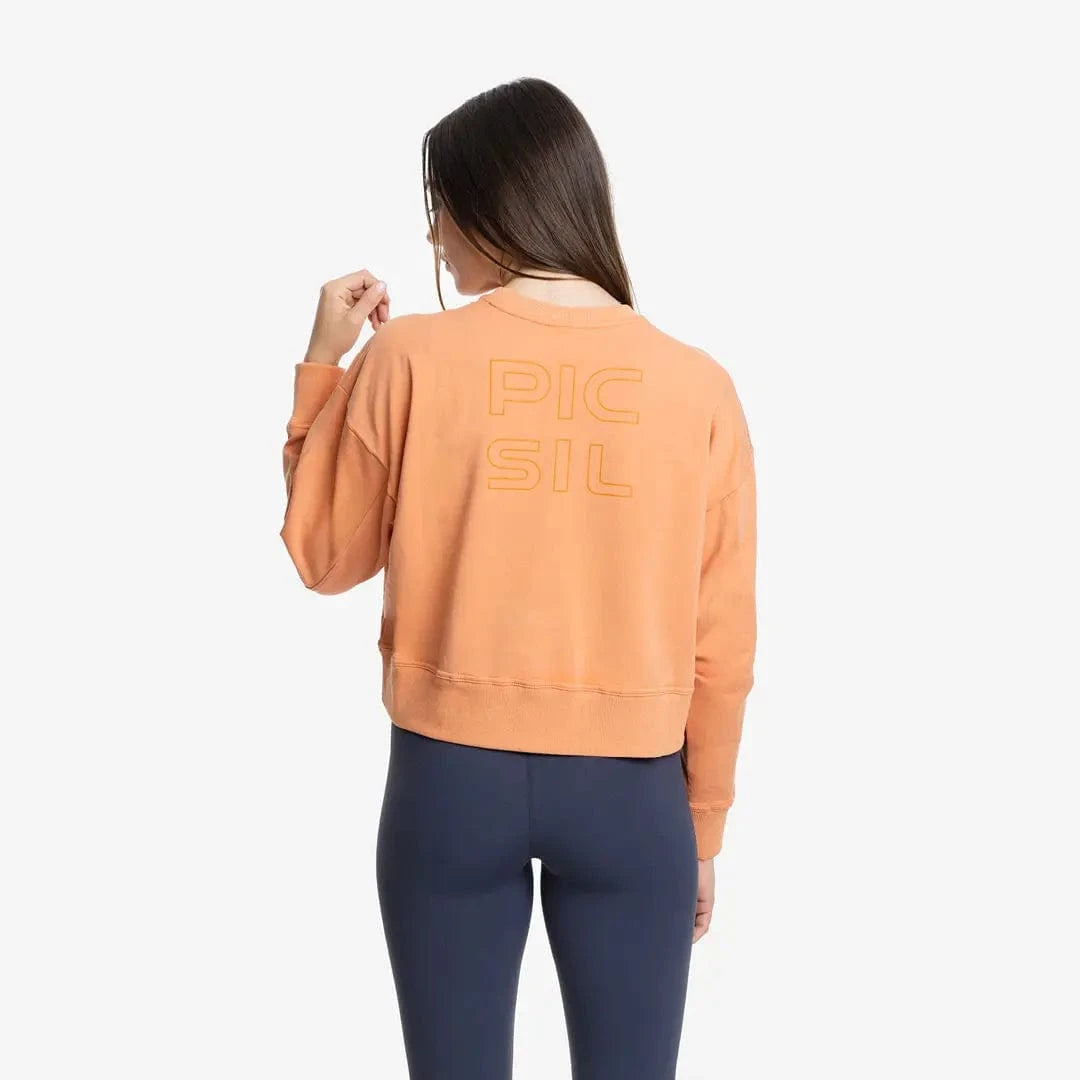 Damen Jersey Stretch Crop Sweatshirt kaufen - PicSil Oberteile Damen - Fitness Onlineshop