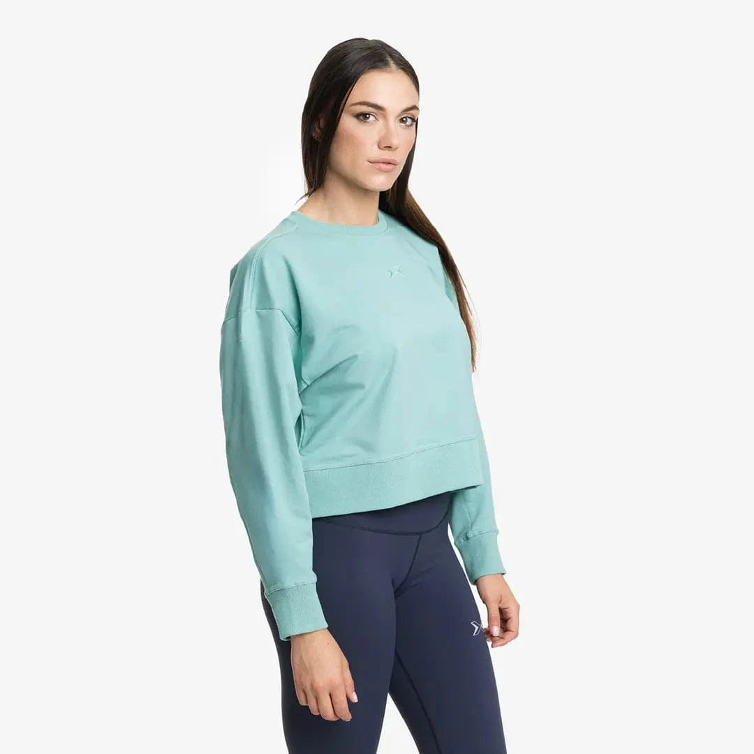 Damen Jersey Stretch Crop Sweatshirt kaufen - PicSil Oberteile Damen - Fitness Onlineshop