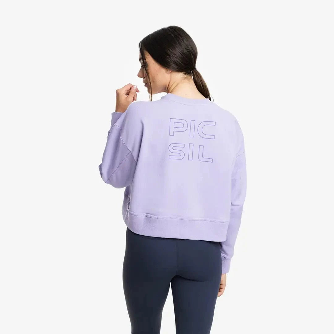 Damen Jersey Stretch Crop Sweatshirt kaufen - PicSil Oberteile Damen - Fitness Onlineshop