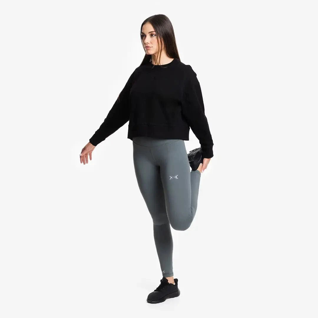 Damen Jersey Stretch Crop Sweatshirt kaufen - PicSil Oberteile Damen - Fitness Onlineshop