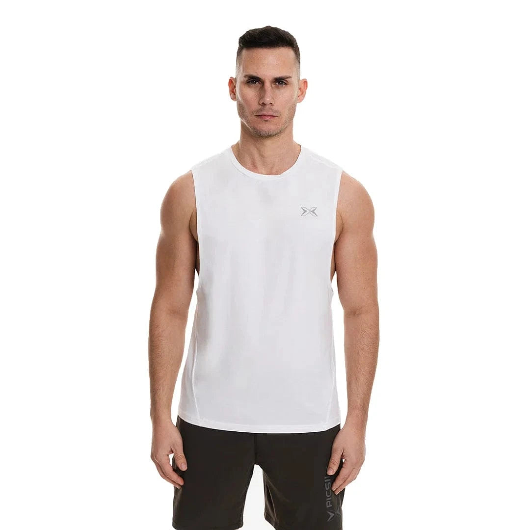 Herren Tank Top Weiss / S kaufen - PicSil Oberteile Herren - Fitness Onlineshop