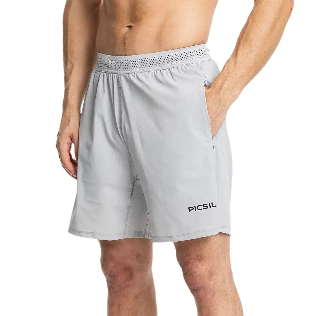 Herren Training Shorts Premium Grau / S kaufen - PicSil Unterteile Herren - Fitness Onlineshop