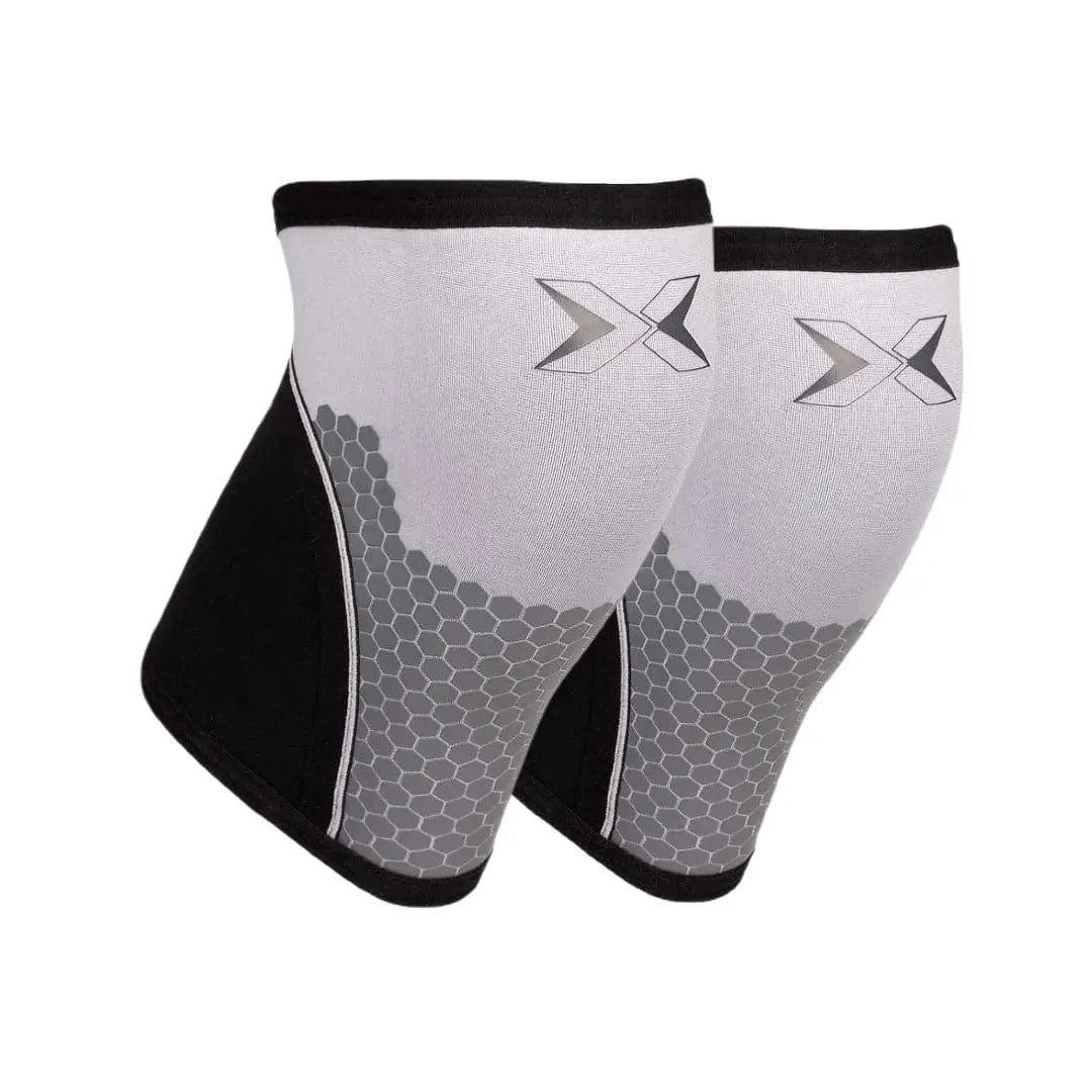 Buy Hex Tech Knee Sleeves 7 mm (Pair) White / S - PicSil Knee Sleeves - Fitness Online Store