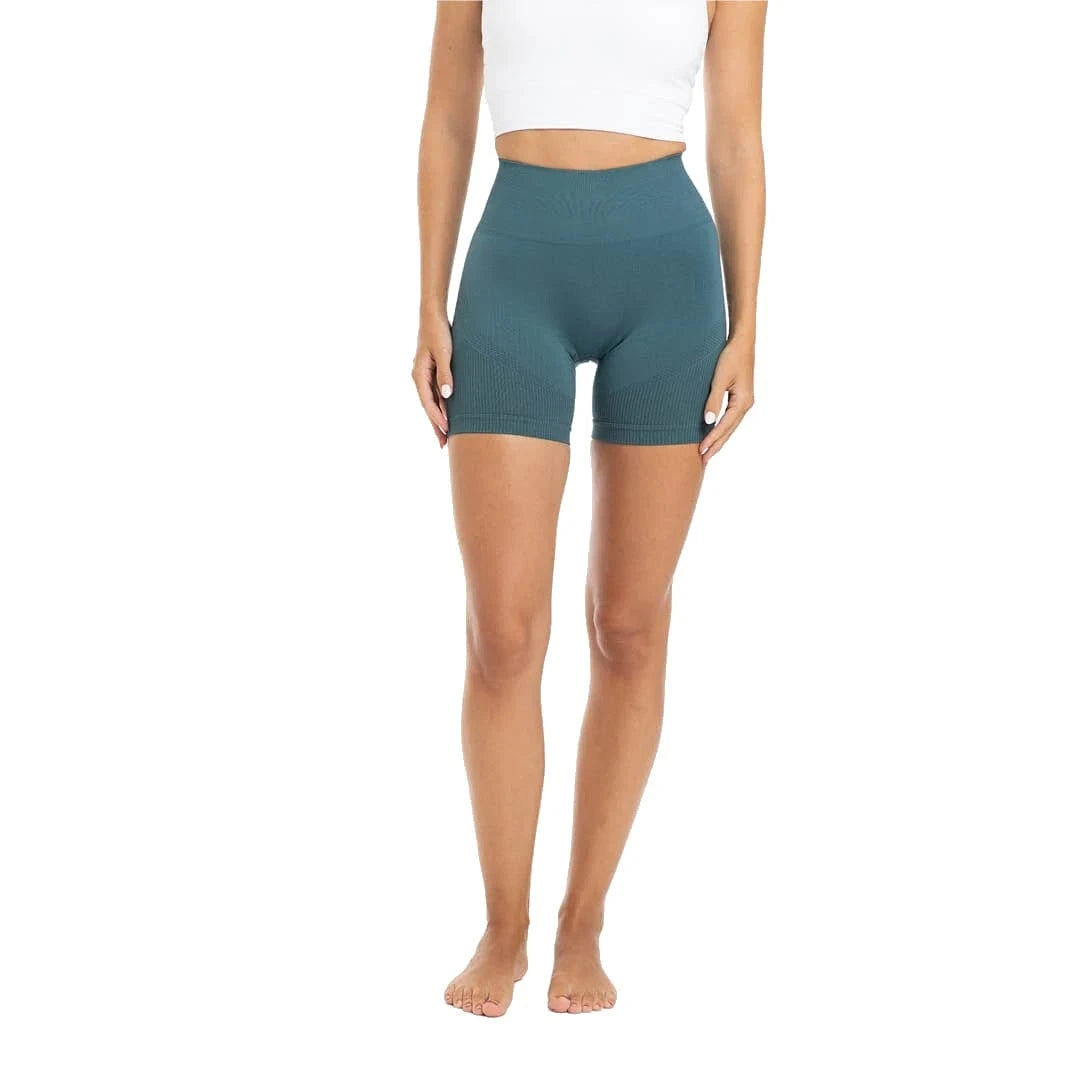 Acquista pantaloncini da donna senza cuciture (Sculpt) blu / S - PicSil Pantaloni da donna - Negozio online di articoli per il fitness