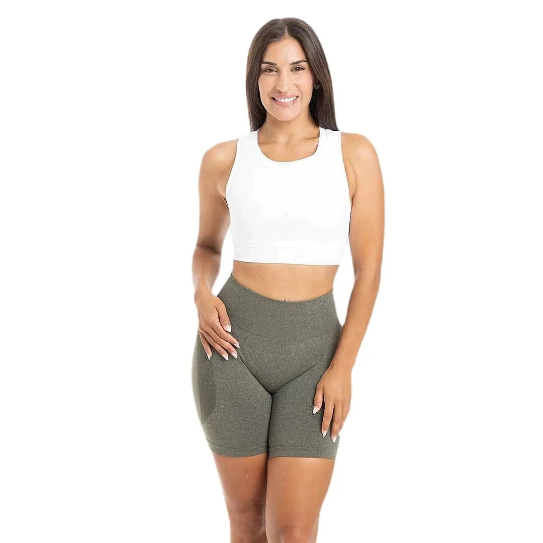 Seamless Trainingstop Damen Weiss / S kaufen - PicSil Oberteile Damen - Fitness Onlineshop