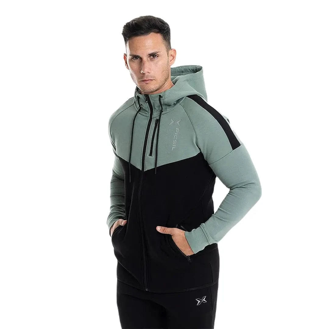 Urban Premium Zipper Sweatshirt Grün / S kaufen - PicSil Oberteile Herren - Fitness Onlineshop