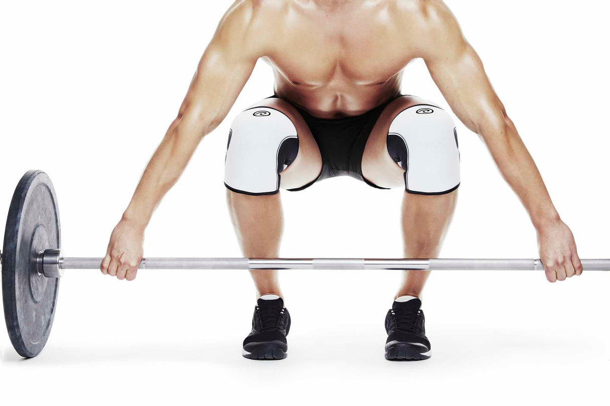 Acquista la ginocchiera Rehband RX Knee Sleeve 5 mm (fascia per ginocchio) bianca su HighPowered.ch