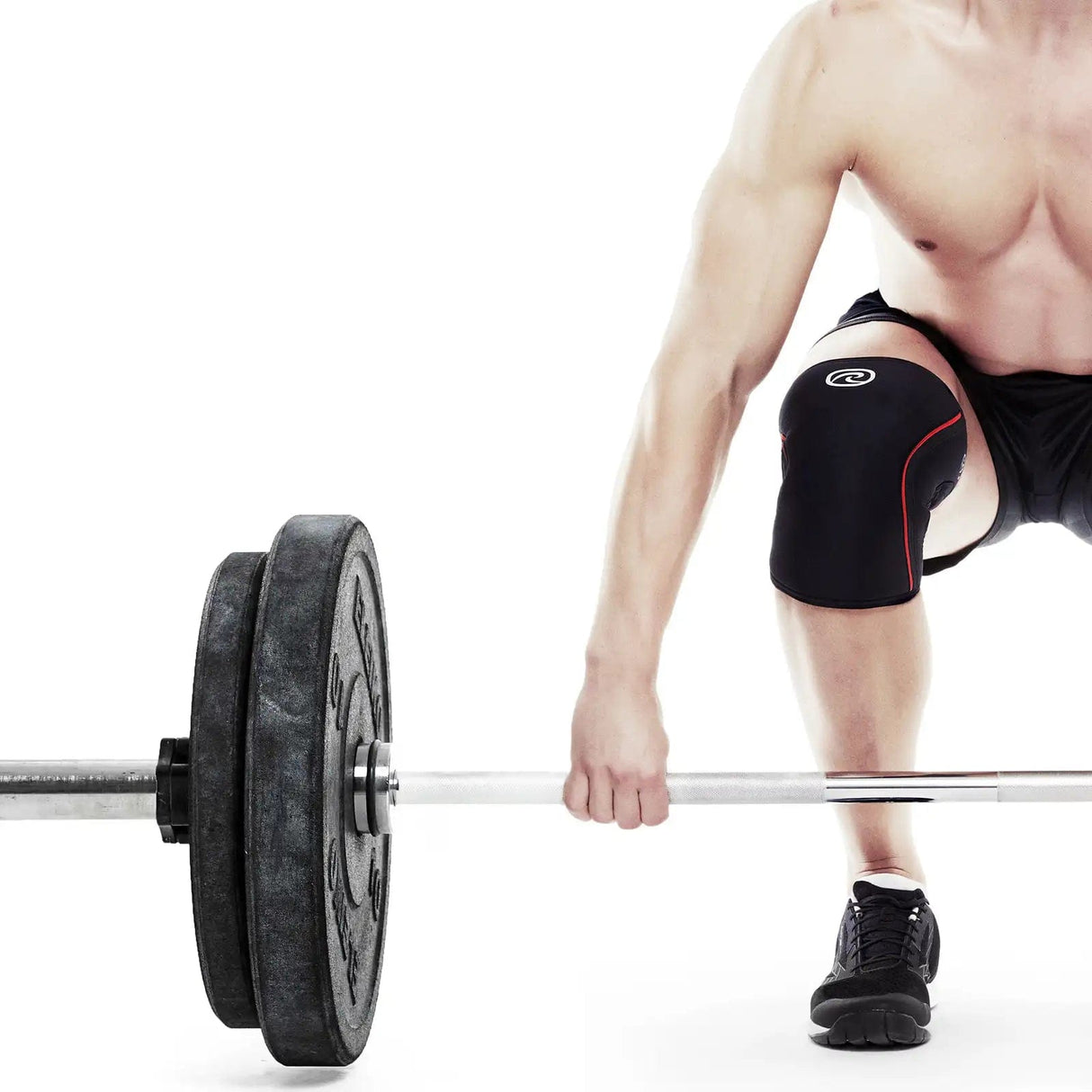 Acquista la ginocchiera Rehband RX Knee Sleeve 7 mm (fascia per ginocchio) nera-rossa su HighPowered.ch