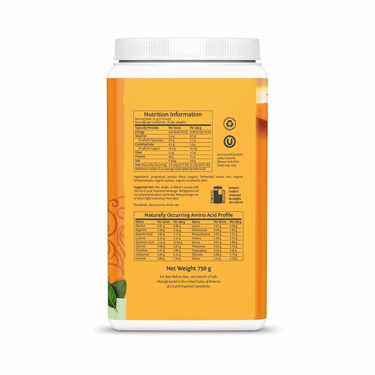 Buy Sunwarrior Classic Plus Protein (750 g) Chocolate at HighPowered.ch