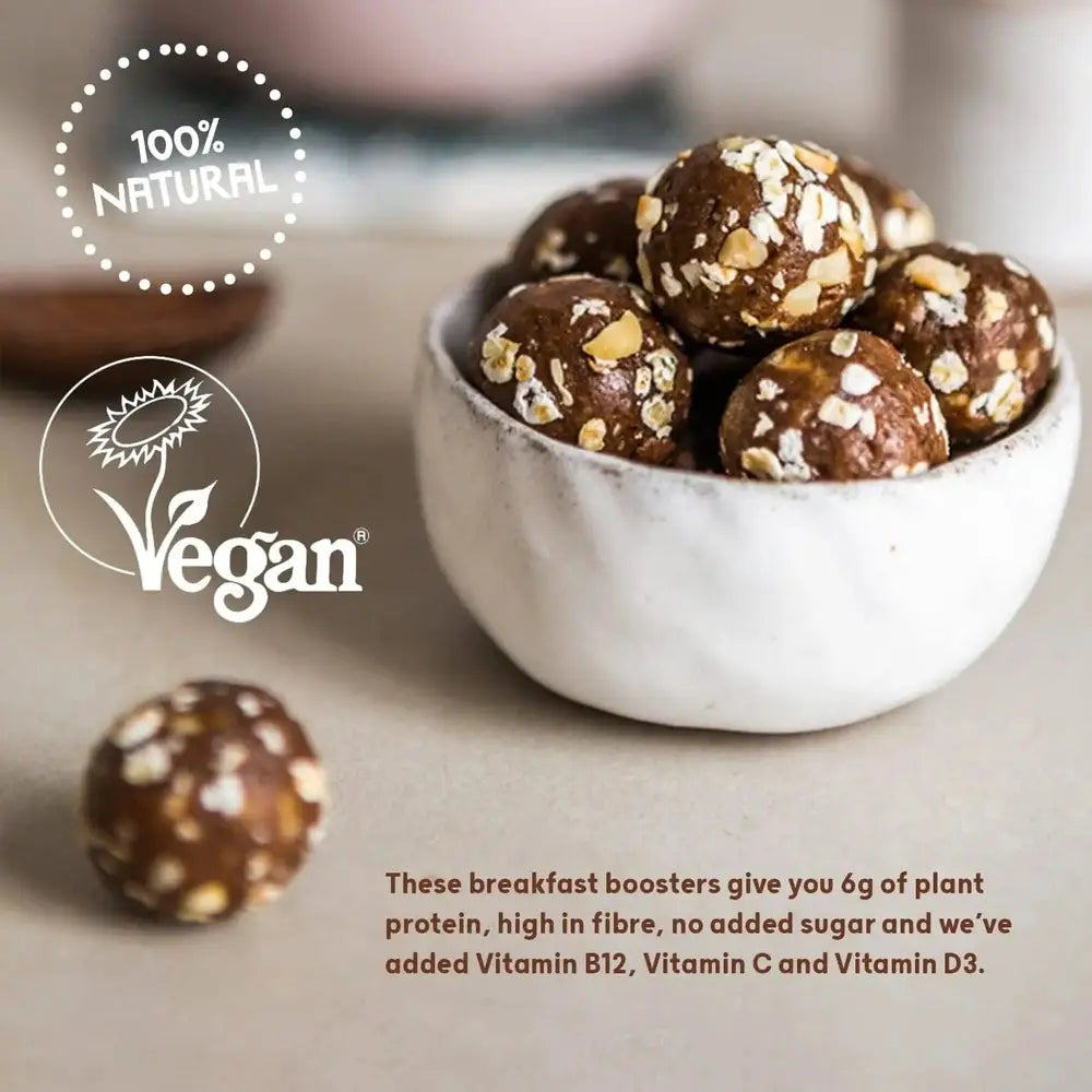 Achetez les boules protéinées et vitaminées « Protein + Vitamin Balls » (petit-déjeuner à emporter) de The Protein Ball Co, 10 x 45 g, saveur « Coffee Oat Muffin », sur HighPowered.ch