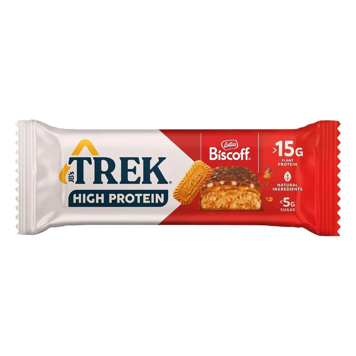 Acheter les barres TREK riches en protéines et pauvres en sucre 55 g / Biscoff - Barres protéinées végétaliennes TREK - Boutique en ligne de fitness