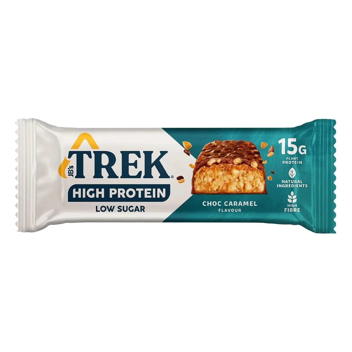 Acheter les barres TREK riches en protéines et pauvres en sucre 55 g / Choc Caramel - Barres protéinées végétaliennes TREK - Boutique en ligne de fitness