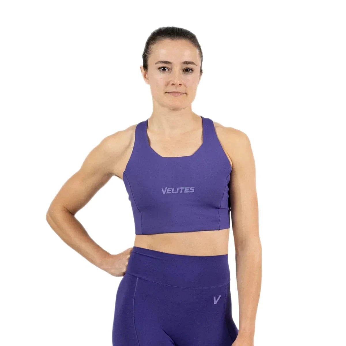 Holo Bra high Neck Violett / S kaufen - Velites Oberteile Damen - Fitness Onlineshop