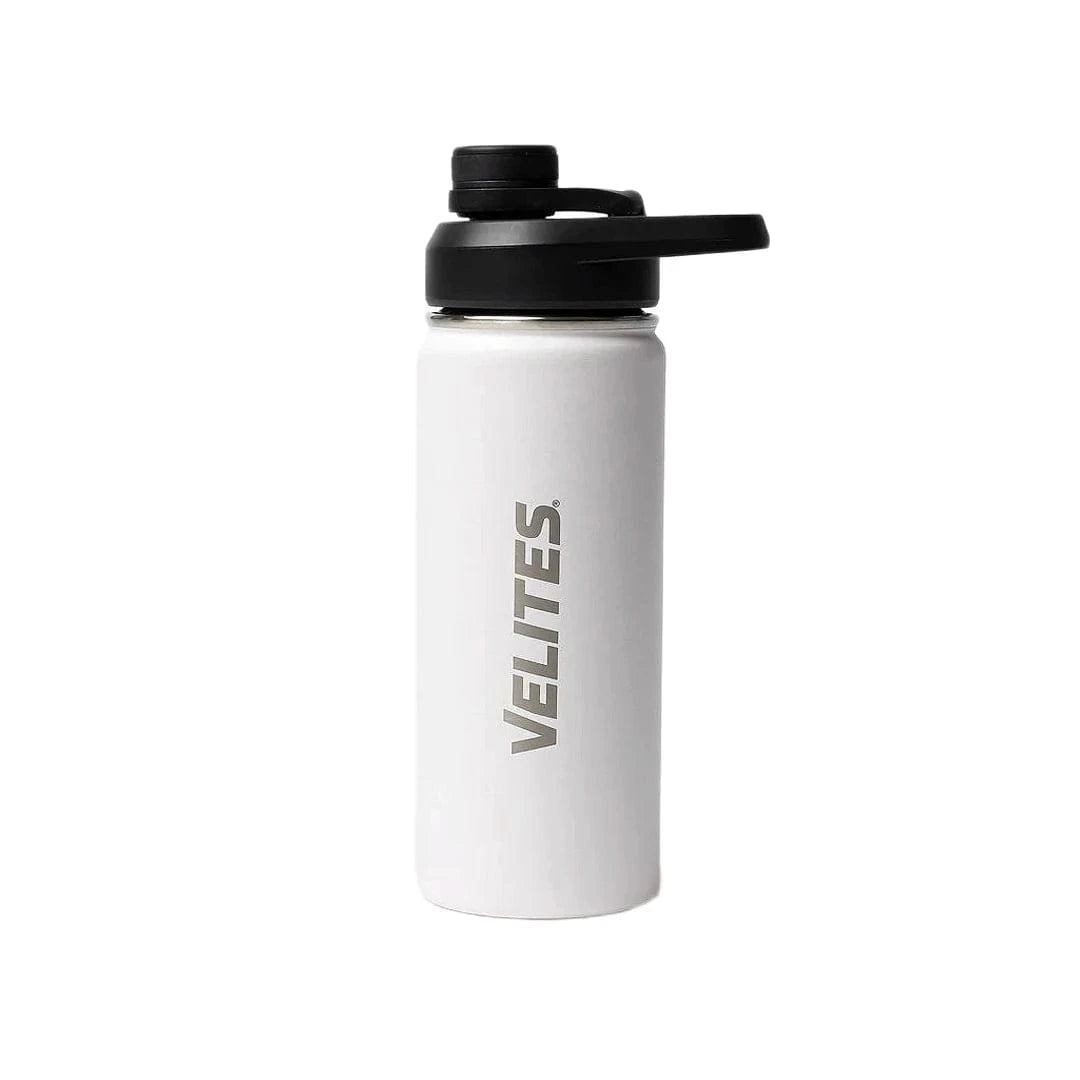 Isolierte Wasserflasche mit Mischkugel und praktischem Deckel (532 ml) Weiss kaufen - Velites Trinkflaschen - Fitness Onlineshop