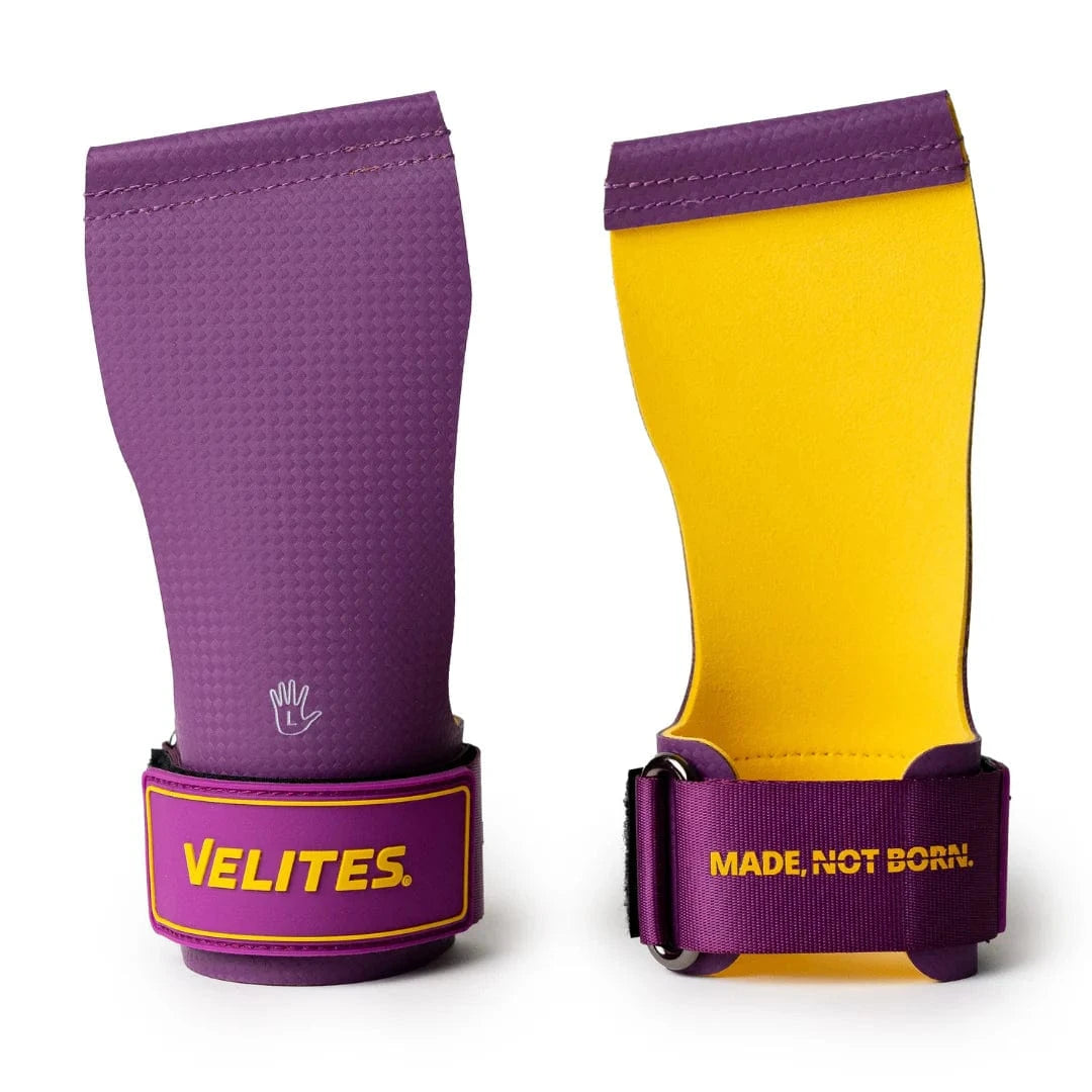 Buy Quad Ultra Grips (No Chalk) Purple / M - Velites Gymnastics Grips - Fitness Online Shop