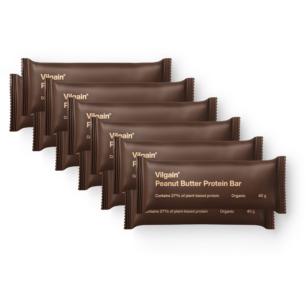 BIO Erdnussbutter-Proteinriegel 12 x 40 g kaufen - Vilgain Proteinriegel - Fitness Onlineshop