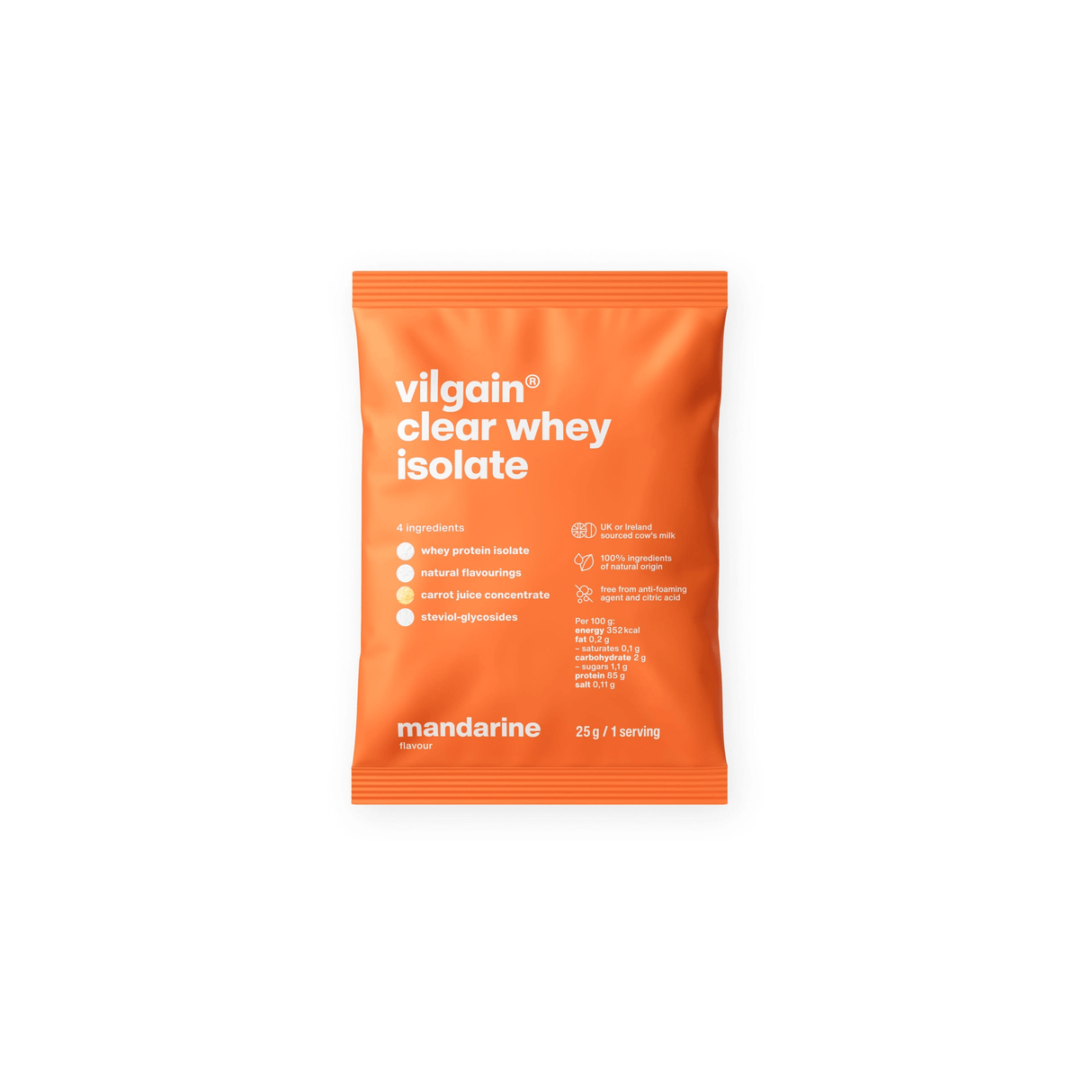 Clear Whey Isolate Mandarine / 25 g kaufen - Vilgain Whey Proteinpulver - Fitness Onlineshop