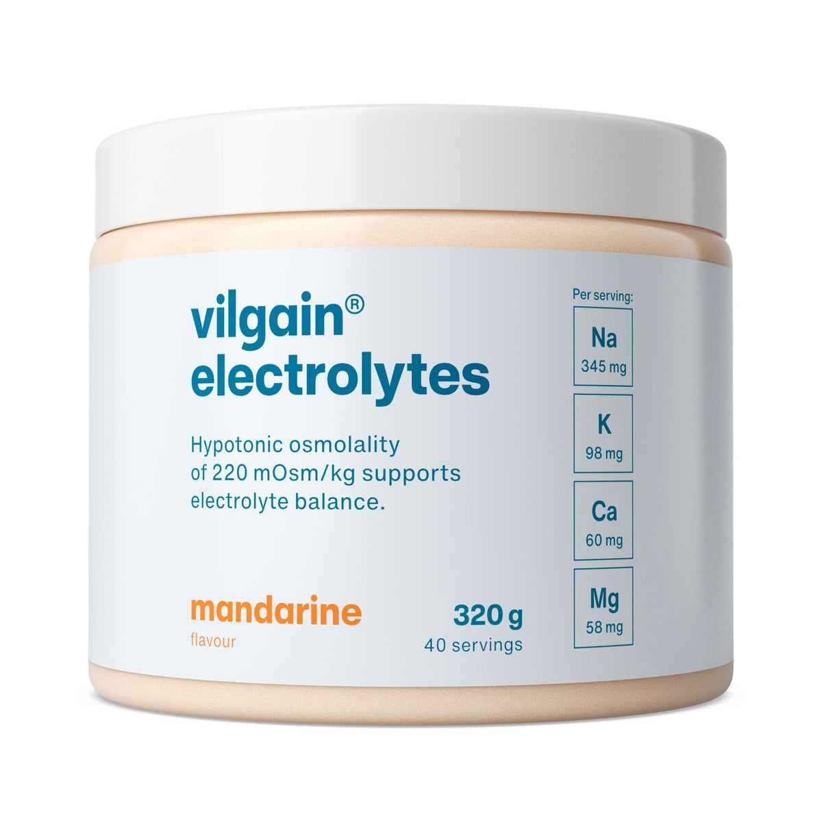 Elektrolyte Mandarine / 320 g kaufen - Vilgain Elektrolyte - Fitness Onlineshop