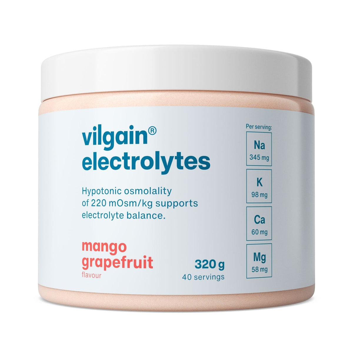 Elektrolyte Mango & Grapefruit / 320 g kaufen - Vilgain Elektrolyte - Fitness Onlineshop
