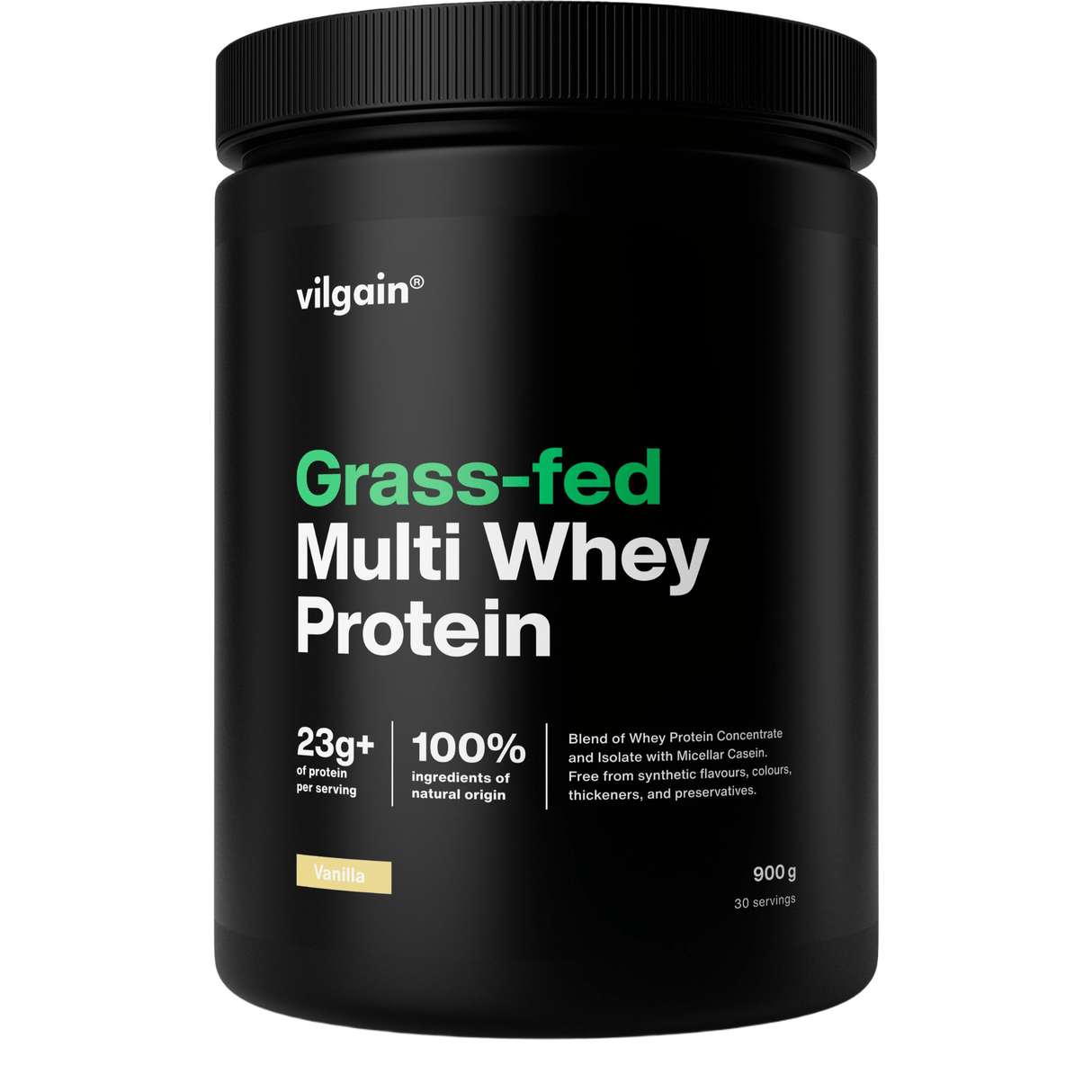 Grass-Fed Multi Whey Protein Vanille / 900 g kaufen - Vilgain Whey Proteinpulver - Fitness Onlineshop