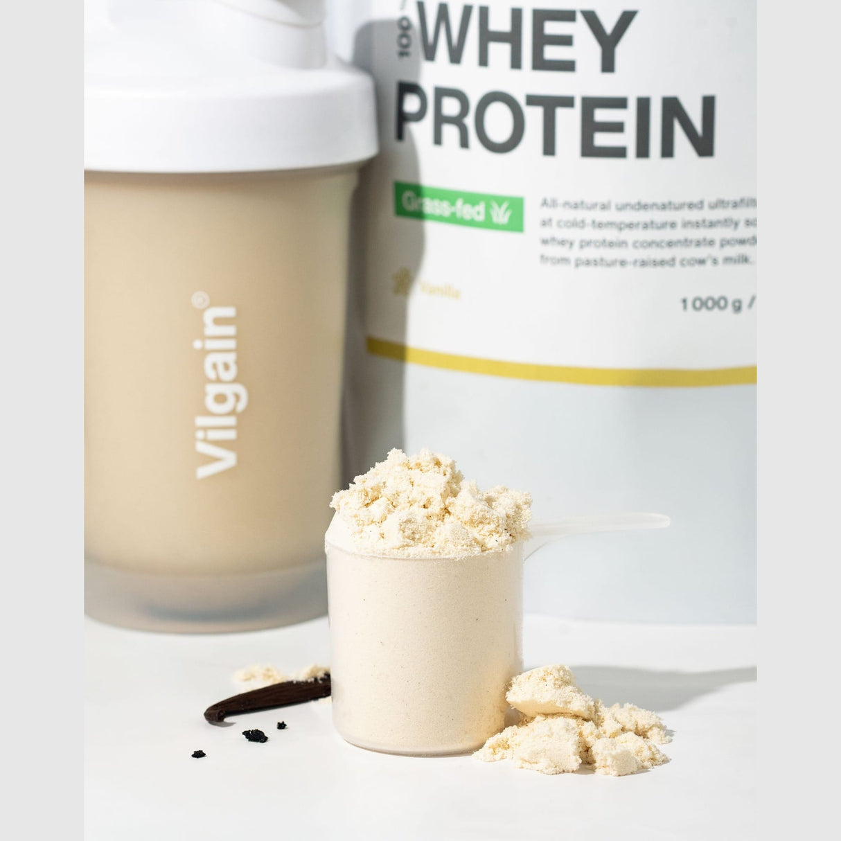 Grass-Fed Whey Protein kaufen - Vilgain Whey Proteinpulver - Fitness Onlineshop
