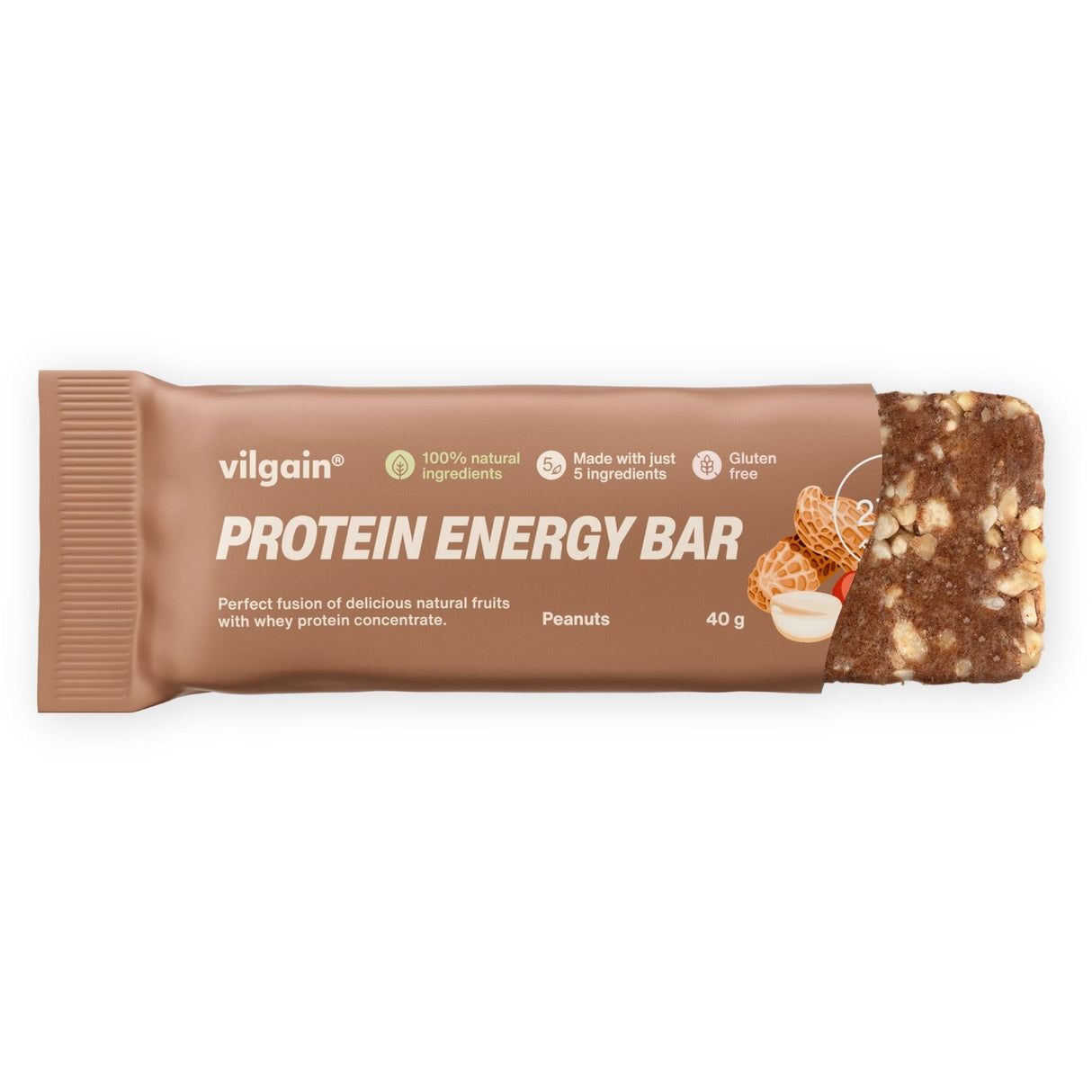 Protein Energy Bar Erdnüsse / 40 g kaufen - Vilgain Energieriegel - Fitness Onlineshop