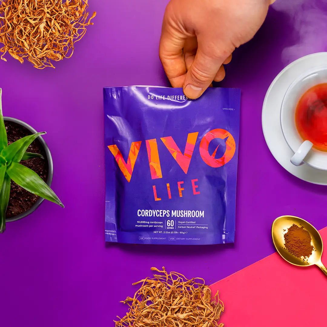 Cordyceps Pulver (10:1 Extrakt) 60 g kaufen - Vivo Life Pilz-Supplements - Fitness Onlineshop
