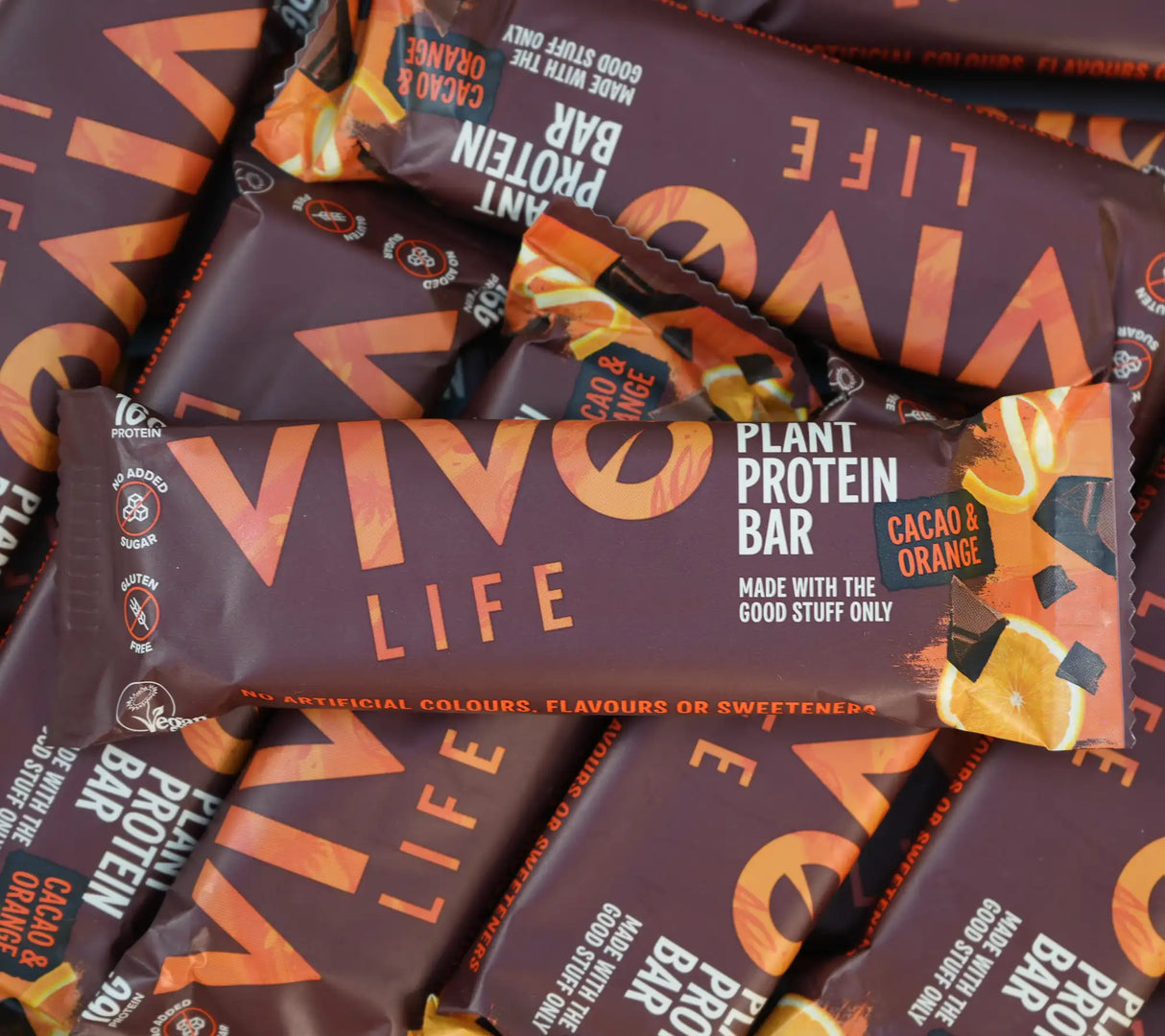 Plant Protein Bar kaufen - Vivo Life Vegane Proteinriegel - Fitness Onlineshop