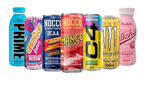 Image of energy drinks and others