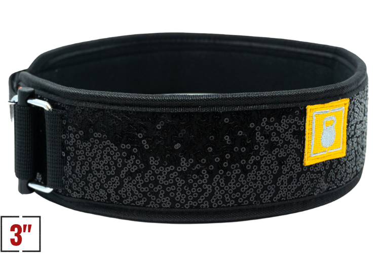 3" Petite Black Magic (Sparkle) Weightlifting Belt kaufen -  2POOD 3 Inch Belt  - Fitness Onlineshop