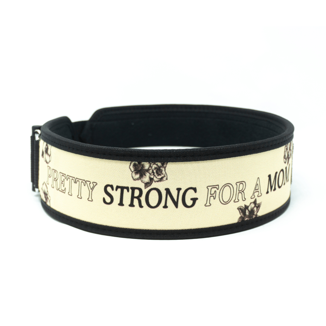 3" Petite Pretty Strong for a Mom by Arielle Loewen Weightlifting Belt kaufen -  2POOD 3 Inch Belt  - Fitness Onlineshop