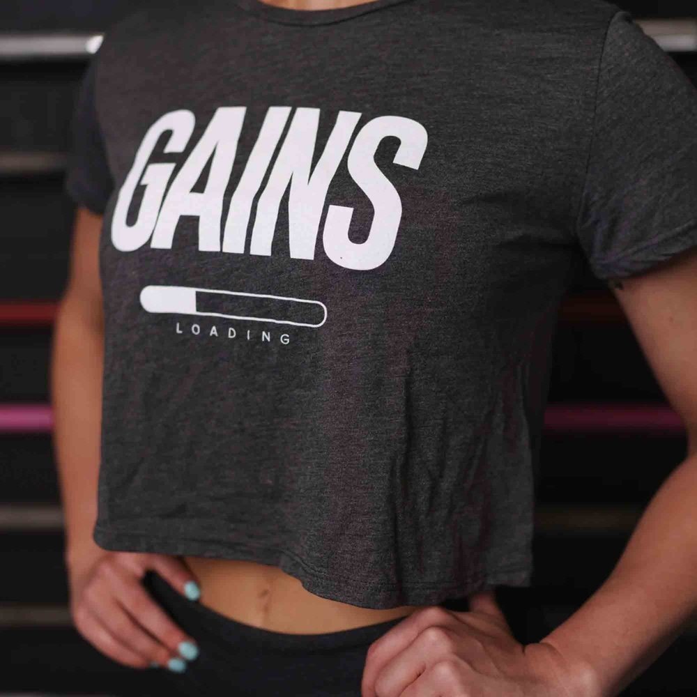 2POOD Gains Loading Crop Top Grau kaufen bei HighPowered.ch