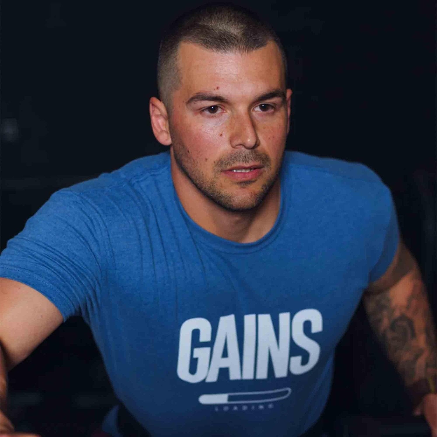 2POOD Gains Loading T-Shirt Blau kaufen bei HighPowered.ch