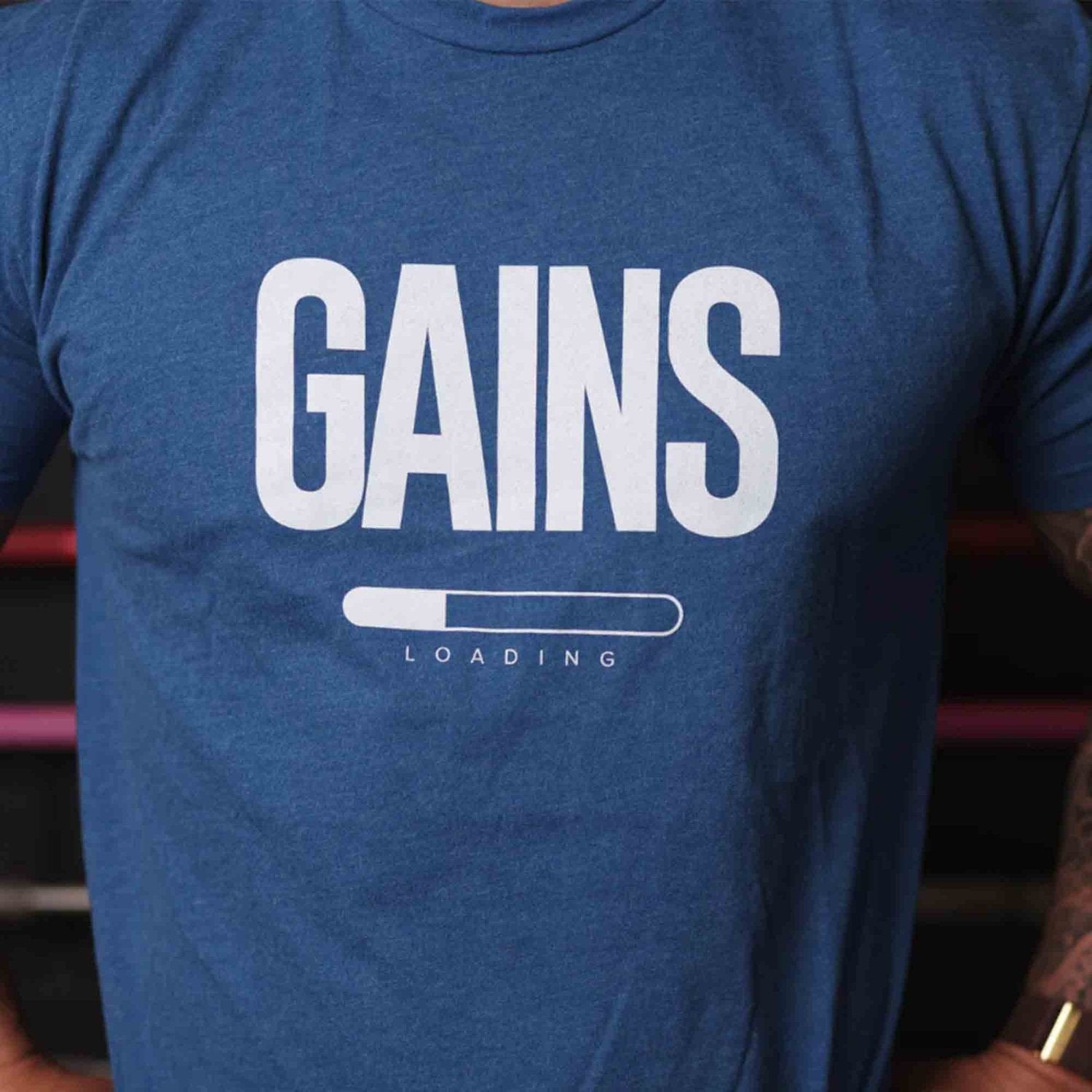 2POOD Gains Loading T-Shirt Blau kaufen bei HighPowered.ch