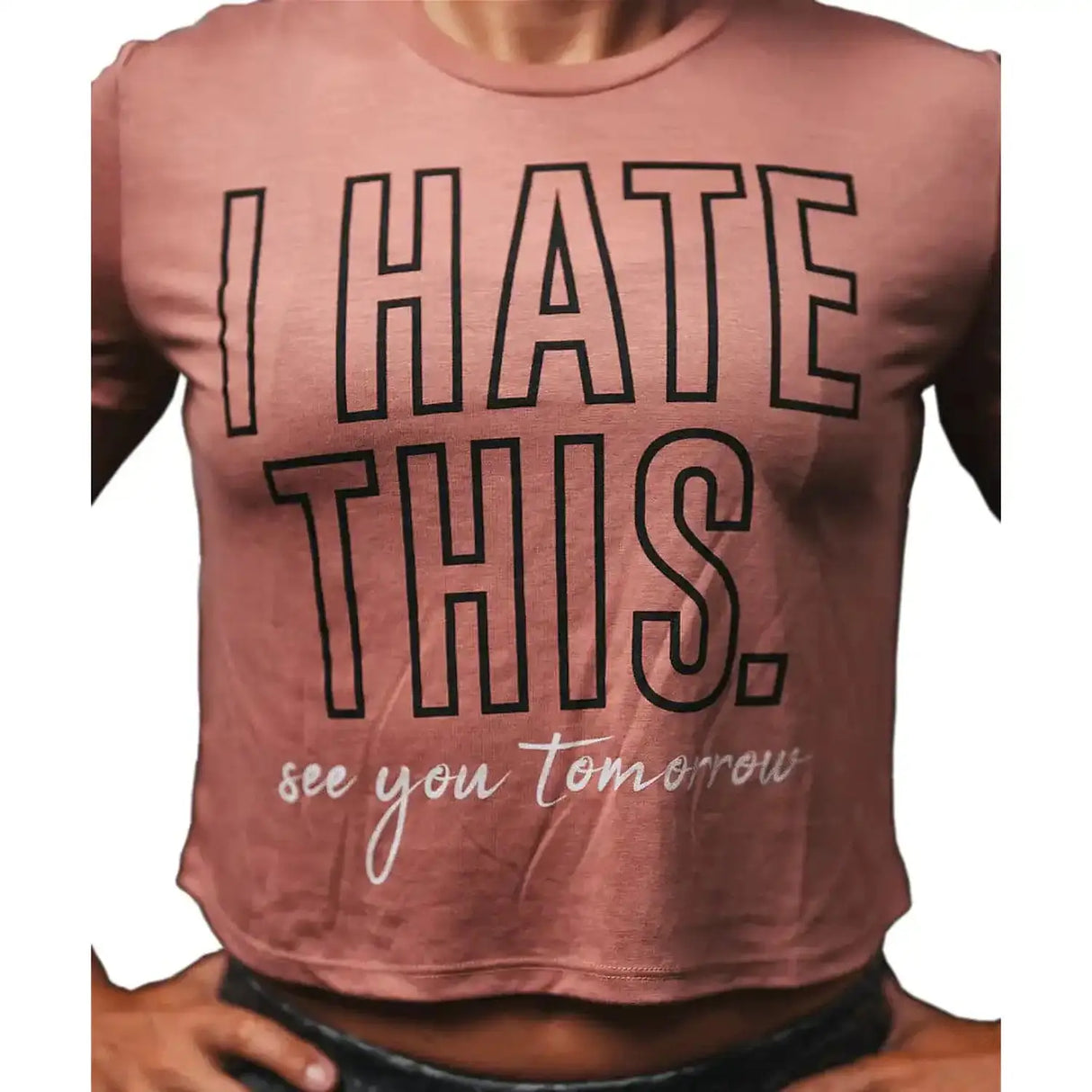 Buy the 2POOD "I Hate This. See You Tomorrow" Crop Top XXL at HighPowered.ch