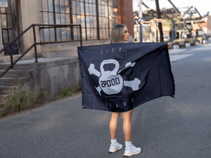 Jolly Roger Gym Flag kaufen -  2POOD Flags  - Fitness Onlineshop