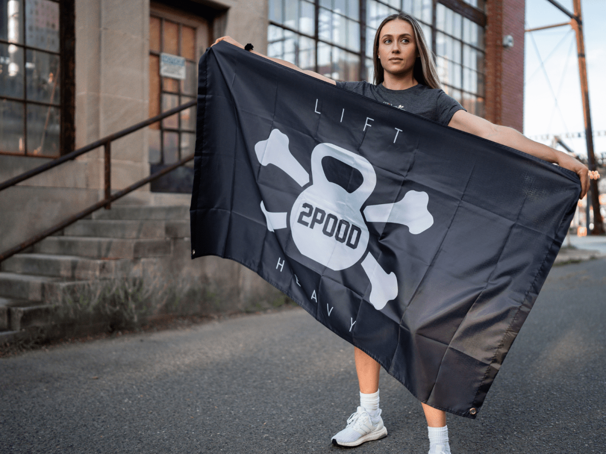 Jolly Roger Gym Flag kaufen -  2POOD Flags  - Fitness Onlineshop